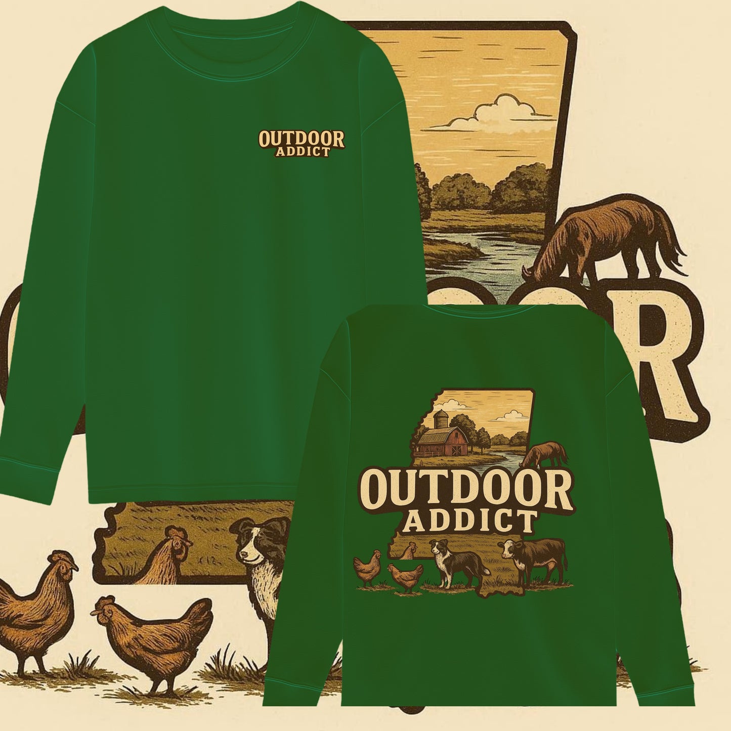 Green Long sleeve ODA