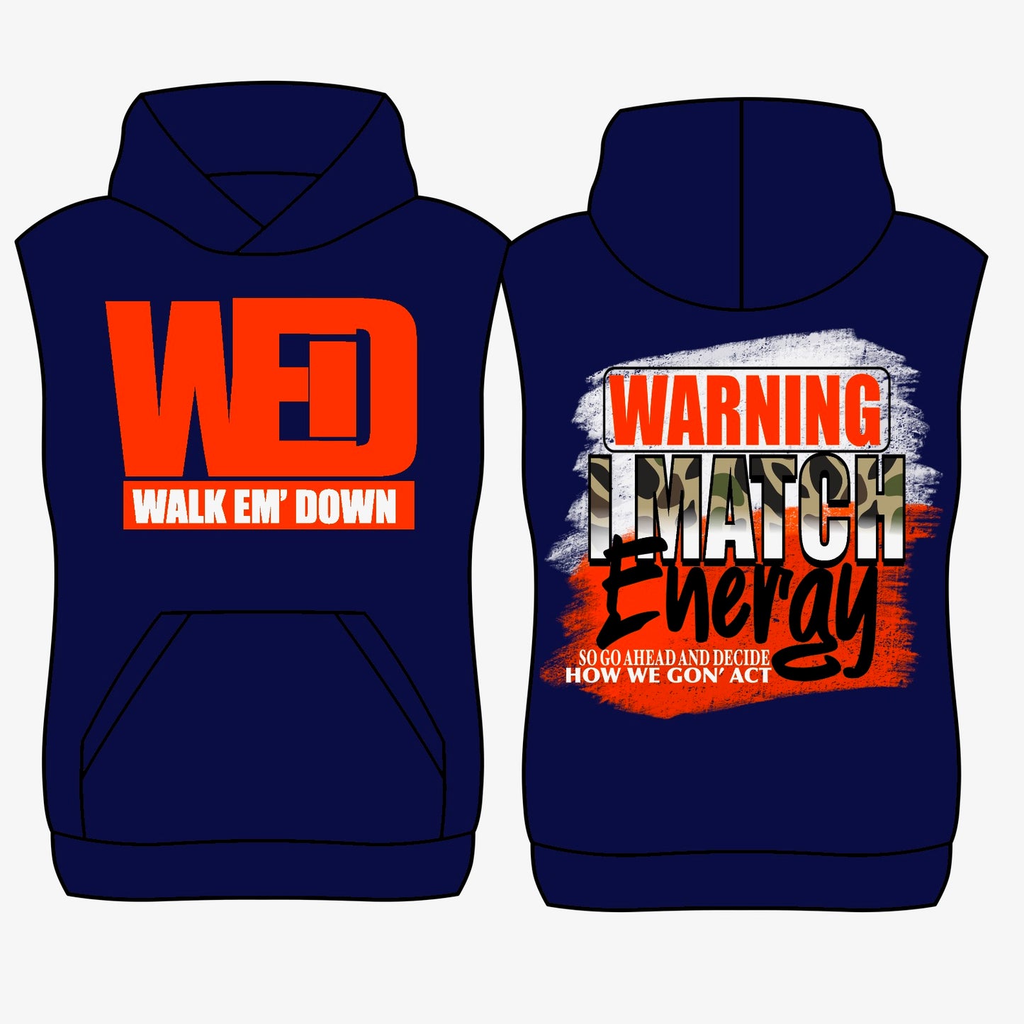 I Match Energy Sleeveless Hoodie