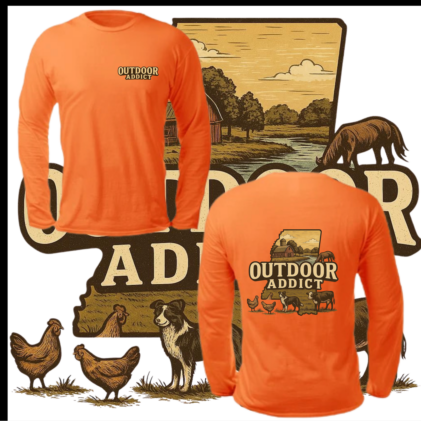 Orange ODA Long Sleeve