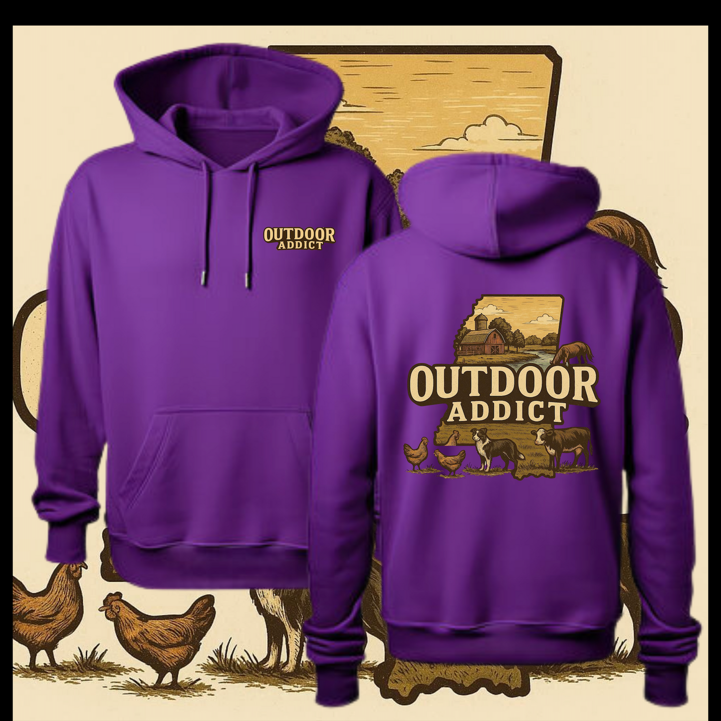 Purple ODA Hoodie