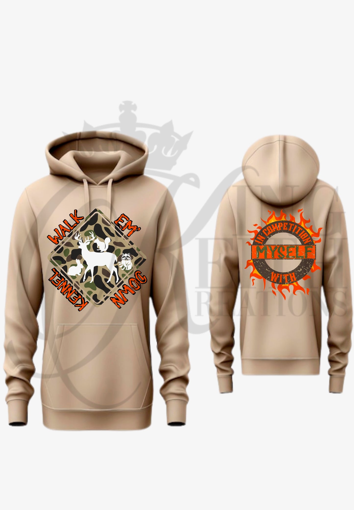 WEDK Camo Caution Sign Hoodie