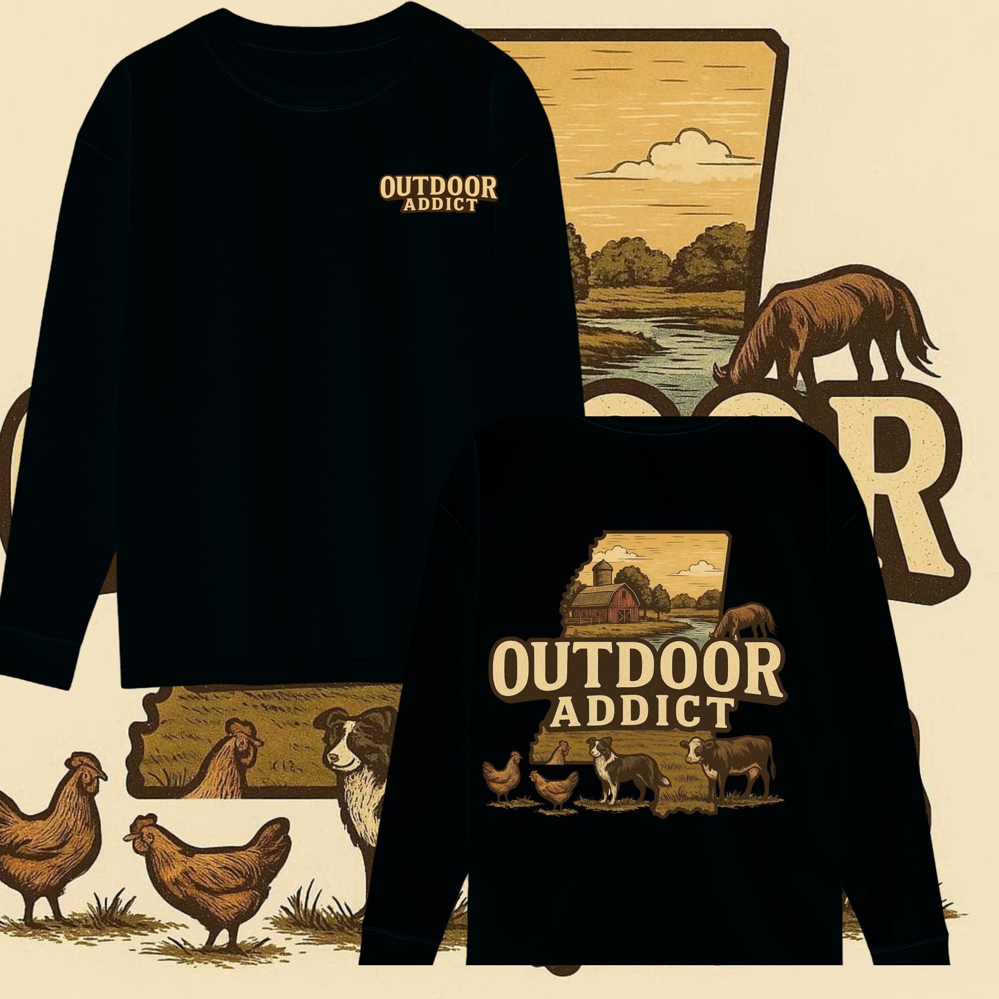 Black Long Sleeve ODA