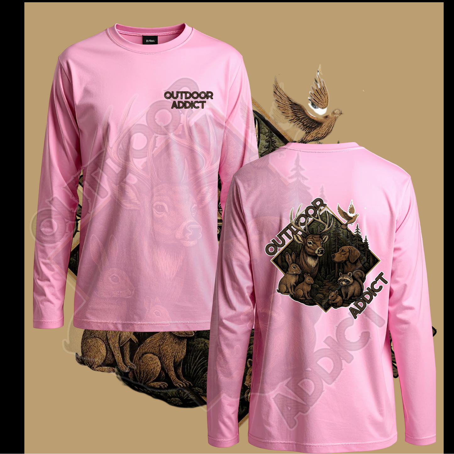 Pink ODA Long Sleeve Backwoods Addition