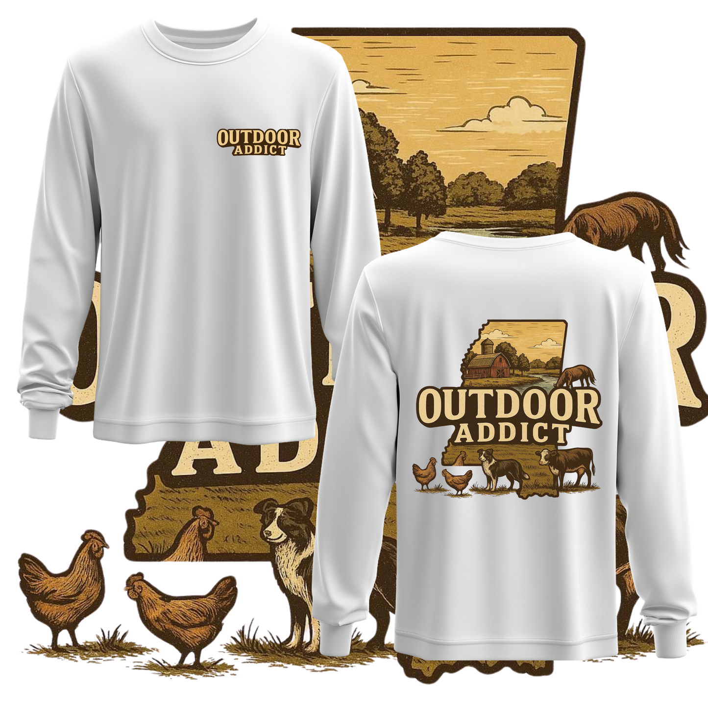 White ODA Long Sleeve